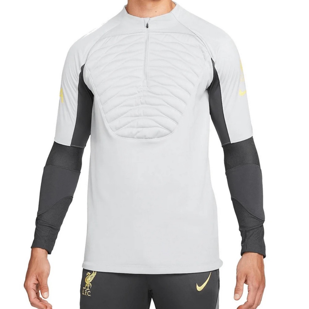 Brand New with Tags. XL. NIKE LIVERPOOL WINTER WARRIOR DRILL TOP – WOLF GREY